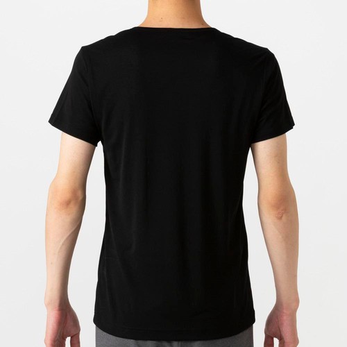 PEACE FIT(ピースフィット) COOL 半袖Vネックシャツ 紳士 クロ XL トップバリュ