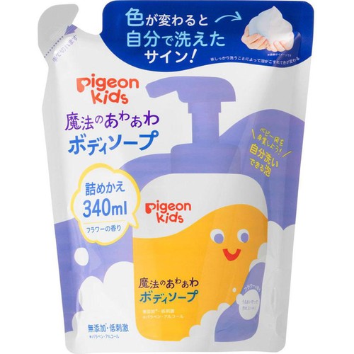 ピジョンキッズ 魔法のあわあわボディソープ詰めかえ用 340ml