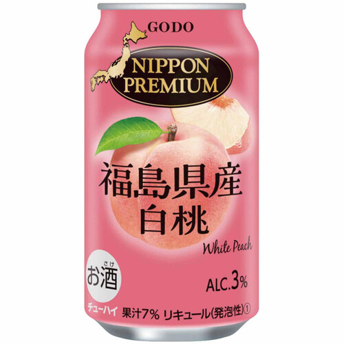 NIPPON PREMIUM 福島県産白桃 350ml