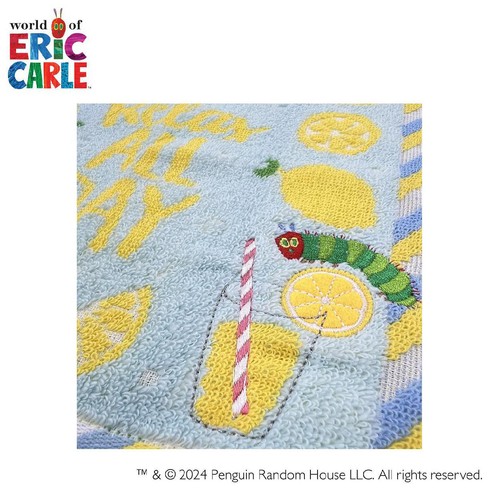林 はらぺこあおむしタオルハンカチ 約25 x 25cm レモネード