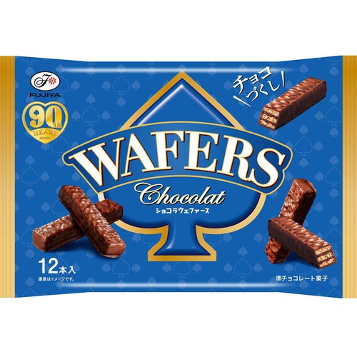 なせゆれふ出品 不二家 ショコラウェファース袋 12本入 Green Beans | グリーン