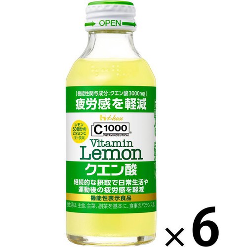 ハウスウェルネスフーズ C1000クエン酸 140ml x 6本