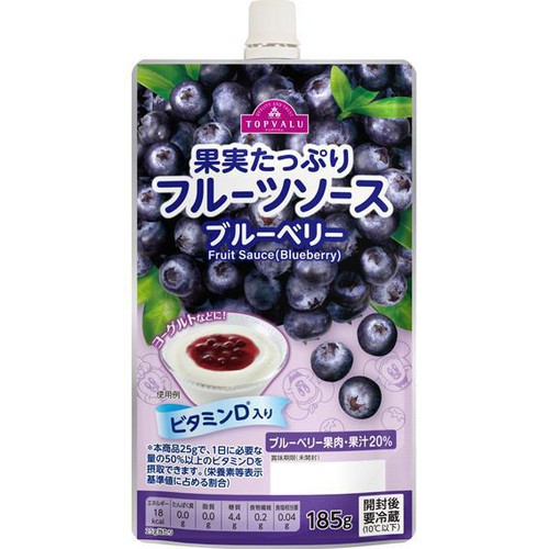 ディズニー フルーツソース ブルーベリー 185g トップバリュ Green