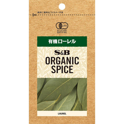 エスビー食品 ORGANIC SPICE 袋入り有機ローレル 3.3g