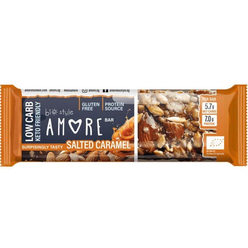 AMORE 有機ナッツバー(ソルティッドキャラメル) 40g