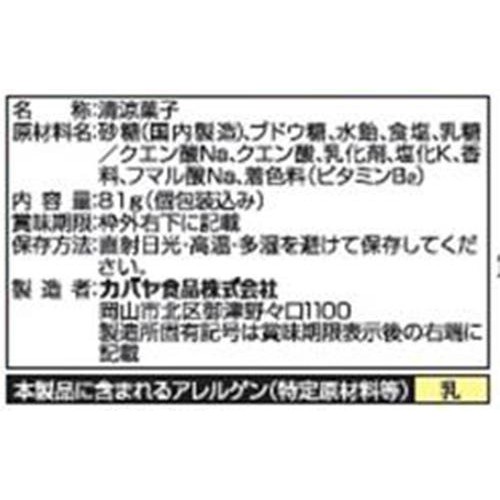 カバヤ食品 塩分チャージタブレッツ 81g