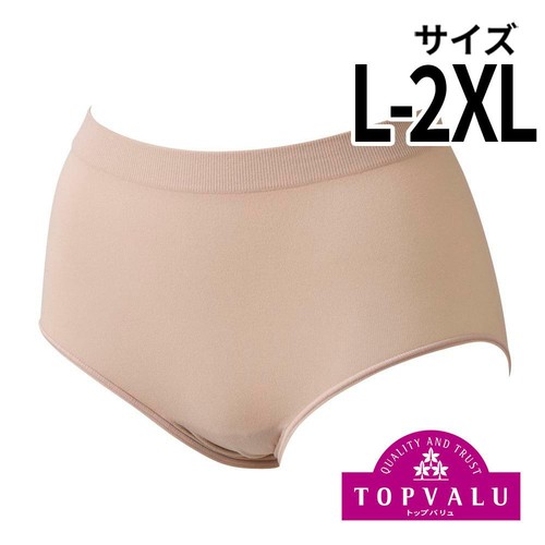 フリーサイズショーツ レギュラー 婦人 ベージュ L-2XL トップバリュ
