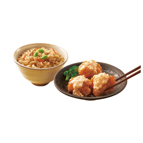 ニップン 彩りごはん。 チキン南蛮と鶏めし【冷凍】 1人前 (300g)