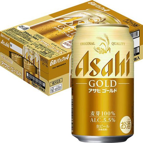 【5.5%】 アサヒ ゴールド 350ml x 24本