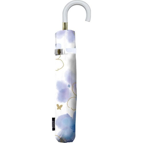 NATURAL BASIC UV フローラル 晴雨兼用折りたたみ傘 55cm オーキッド