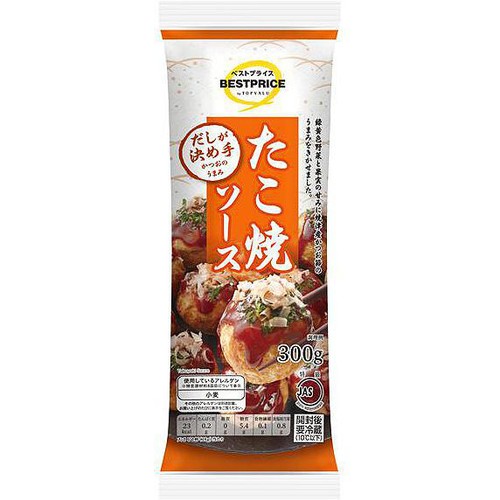 だしが決め手のたこ焼ソース 300g トップバリュベストプライス
