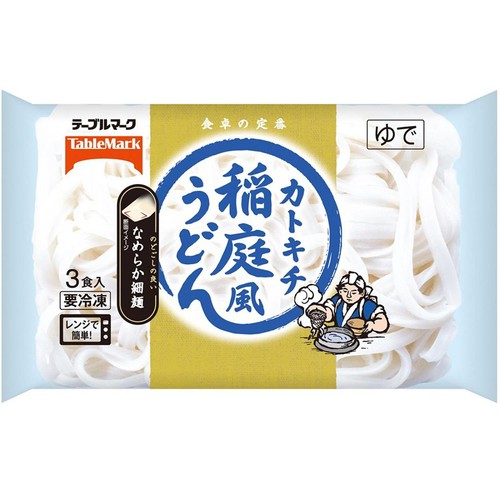 テーブルマーク カトキチ稲庭風うどん【冷凍】 3食入