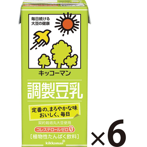 キッコーマン 調製豆乳 1ケース 1000ml x 6本