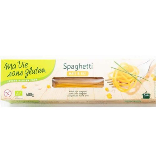 マヴィサングルテン オーガニック コーン&ライススパゲティ 400g