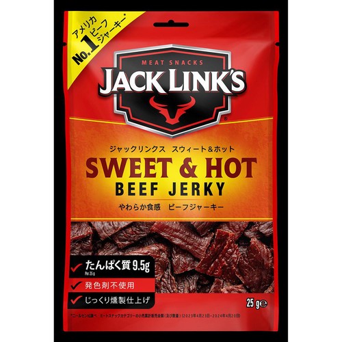 ジャックリンクス ビーフジャーキースウィート&ホット 25g