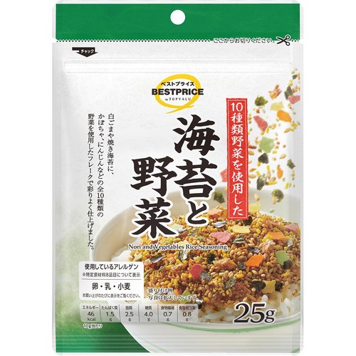 海苔と野菜のふりかけ 25g トップバリュベストプライス