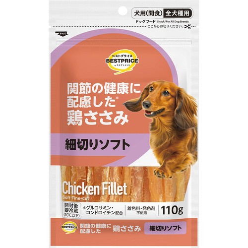 【ペット用】 関節の健康に配慮した 鶏ささみ 細切りソフト 110g トップバリュベストプライス