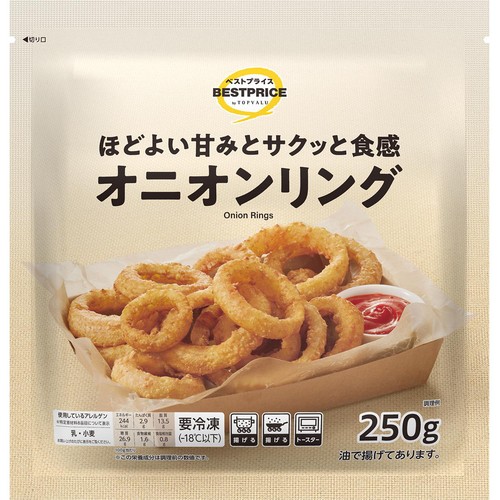 オニオンリング【冷凍】 250g トップバリュベストプライス