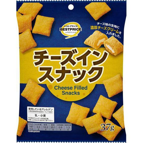 チーズインスナック 37g トップバリュベストプライス