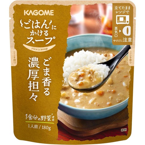 カゴメ ごはんにかけるスープ ごま香る濃厚坦々 180g Green Beans