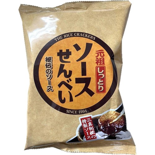 三真 しっとりソースせんべい 80g