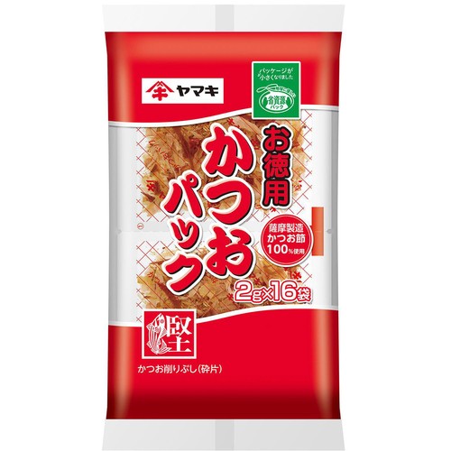 ヤマキ お徳用かつおパック 2g x 16袋入 Green Beans | グリーン