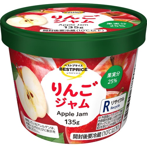りんごジャム 135g トップバリュベストプライス
