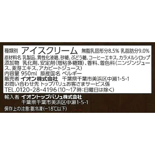 カフェモカアイスクリーム 950ml トップバリュ