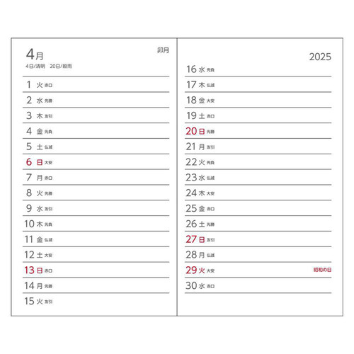 ダイゴー 2025年スケジュール帳 1ヶ月ホリゾンタル 1月始まり 文字大 薄型 手帳 アポイント ブラック E8308