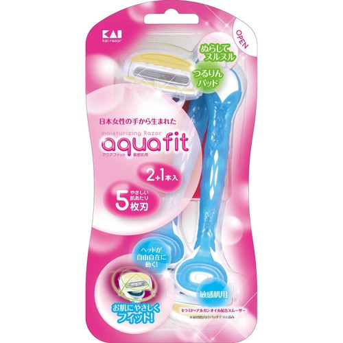 貝印 aquafit 敏感肌用 2本入
