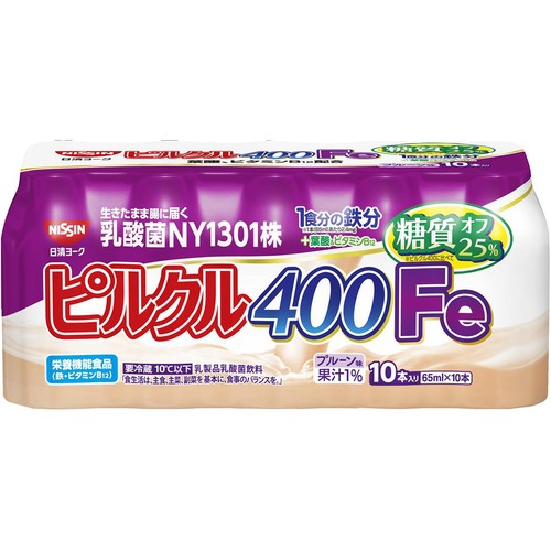 日清ヨーク ピルクル400 鉄分 65ml x 10本