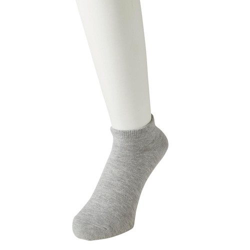 3足よりどり 無地 スニーカー丈ソックス 紳士 グレー 27-29cm トップバリュ