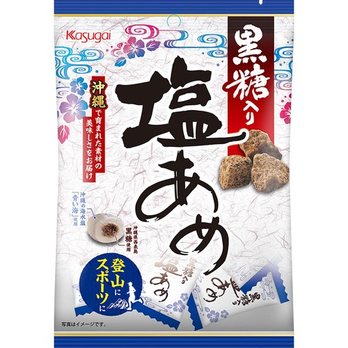 春日井製菓 黒糖入り塩あめ 79g