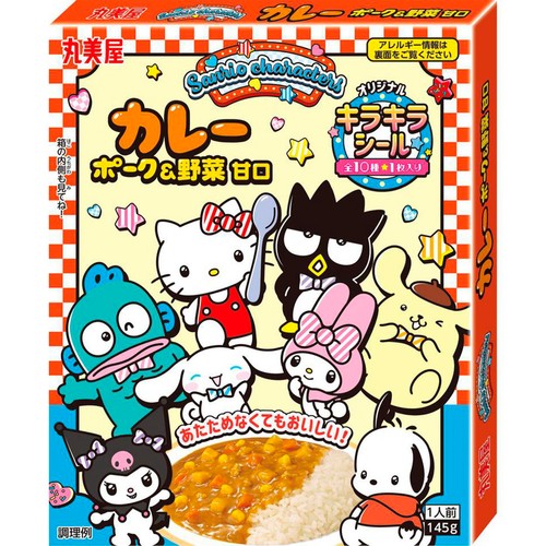 丸美屋 サンリオ ポーク&野菜 甘口 1人前 (145g)