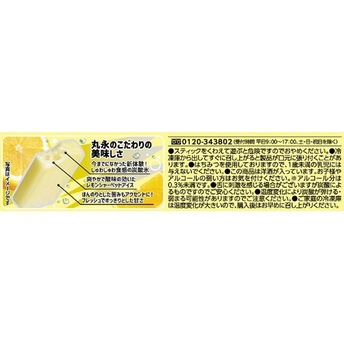 丸永製菓 弾けるしゅわしゅわアイスバー レモン 90ml