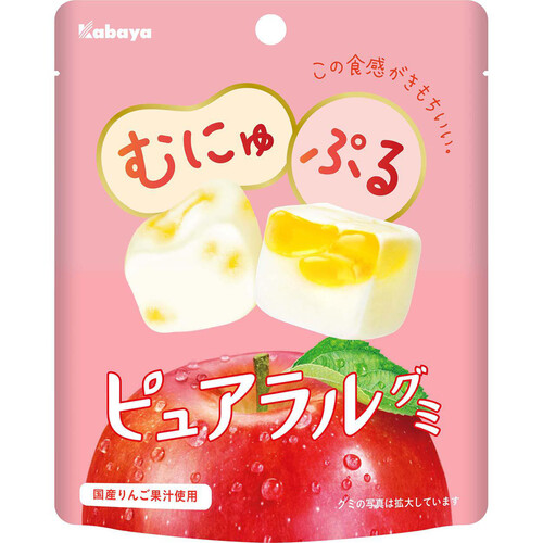 カバヤ食品 ピュアラルグミりんご 58g