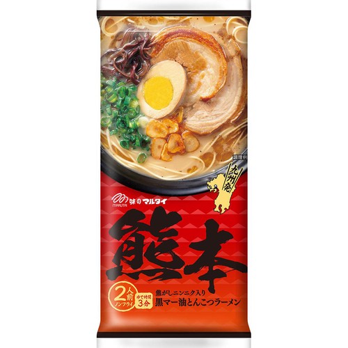 マルタイ 熊本 黒マー油とんこつラーメン 186g Green Beans | グリーン