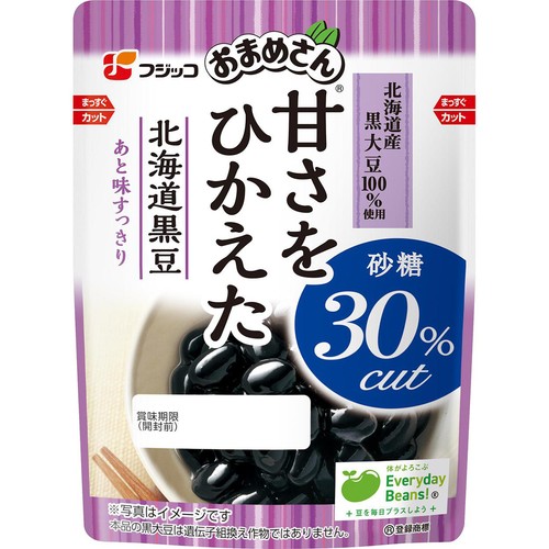 フジッコ おまめさん 甘さをひかえた 北海道黒豆 110g Green Beans