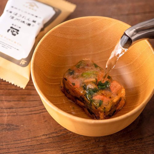 サンクゼール 久世福商店 毎日だしのお味噌汁 国産ほうれん草と信州味噌 5食