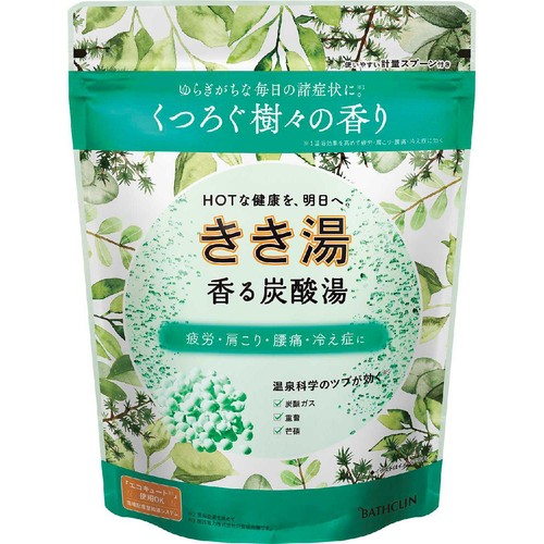 バスクリン きき湯 香る炭酸湯  樹々の香り 360g