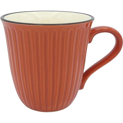 フルーティングマグ レッド 美濃焼 容量260ml