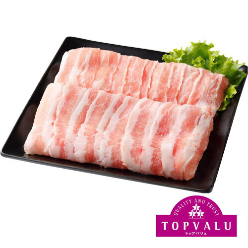 うまみ和豚 国産豚肉ばら超うす切り 100g～200g 【冷蔵】トップバリュ