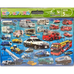 エポック社 ピクチュアパズル くるまだいしゅうごう 5才以上 Green