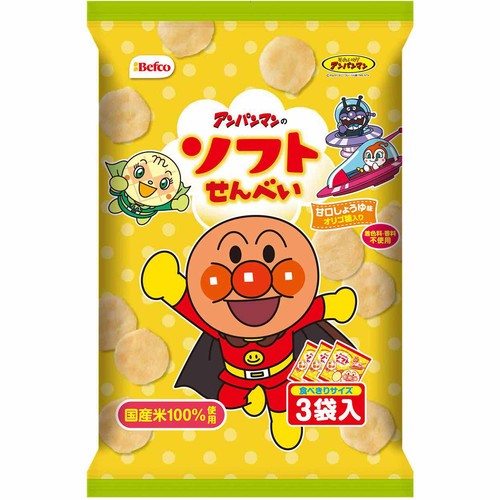 栗山米菓 アンパンマンのソフトせんべい 48g