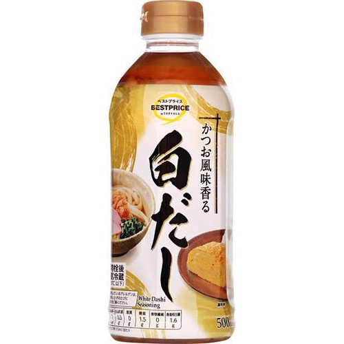 かつお風味香る白だし 500ml トップバリュベストプライス Green Beans