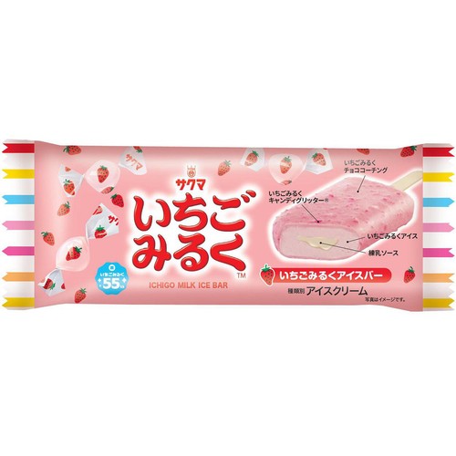 セリア・ロイル サクマ製菓いちごみるくアイスバー 70ml