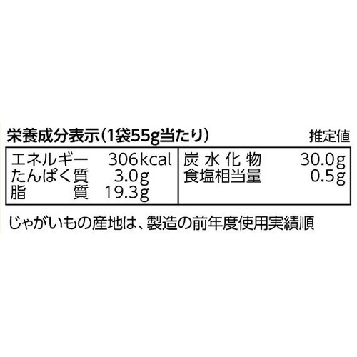 カルビー ポテトチップスコンソメパンチ 55g