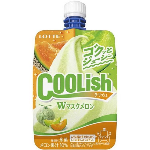 ロッテ クーリッシュ Wマスクメロン 140ml Green Beans