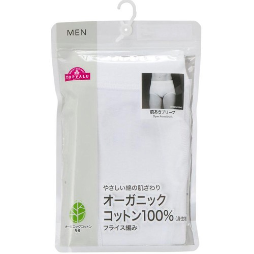 オーガニックコットン100%ブリーフ 紳士 シロ M トップバリュ Green