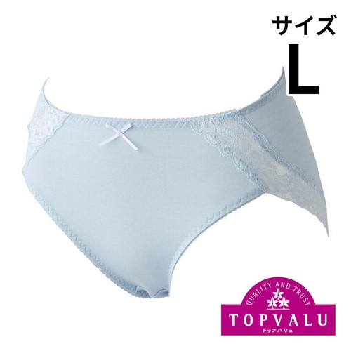 ショーツクローゼット 蒸れ軽減ショーツ ふつう 婦人 ライトブルー L トップバリュ